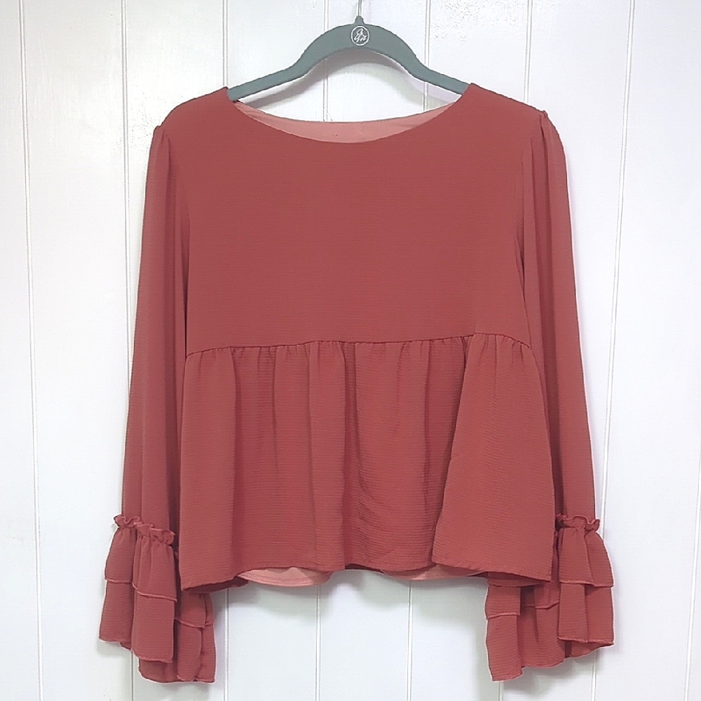 Elegant Women's Blouse in Dusty Rose